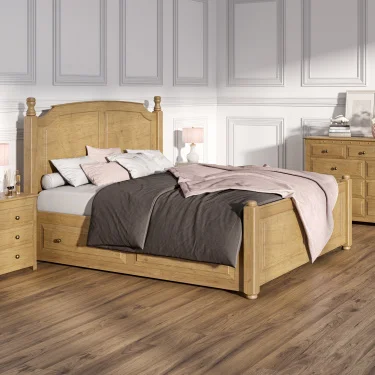 King-size Solid Oak Bed Frame