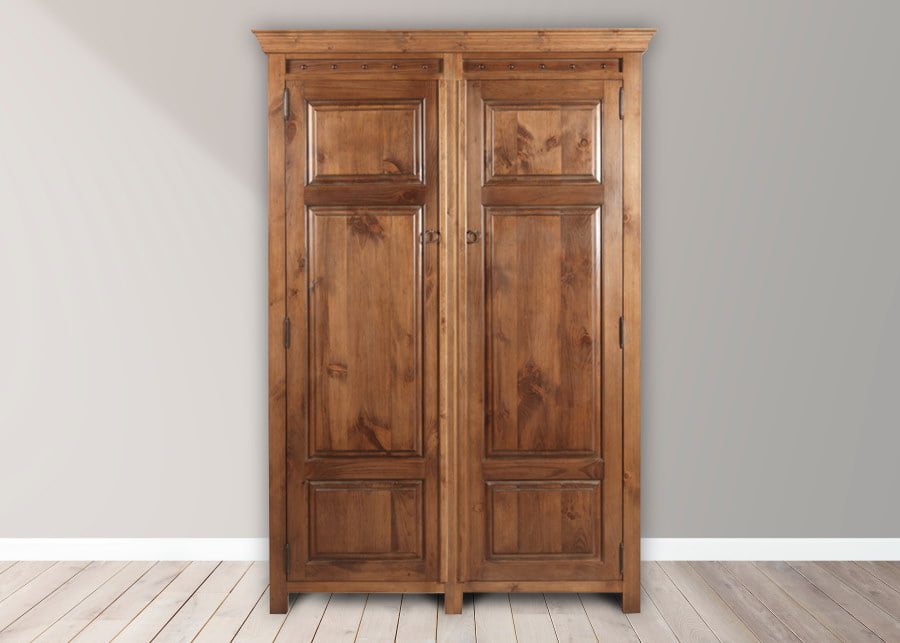 Solid Wood Two Door Wardrobe