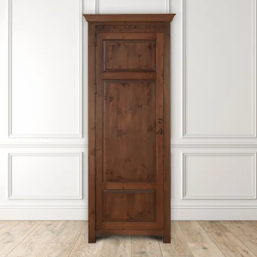Large Single Door Wooden Wardrobe