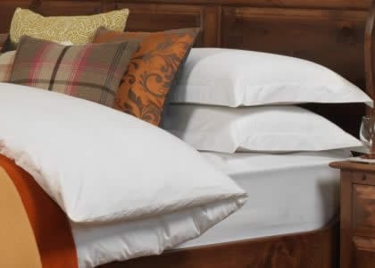 Panelled Headboard and Luxury Bedding