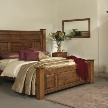 Handmade Traditional Bed Frame with Bedside Cabinet and Wardrobe