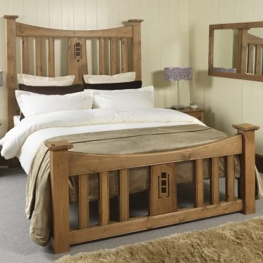 Solid Wood Mackintosh Bed Frame with Bedroom Furniture