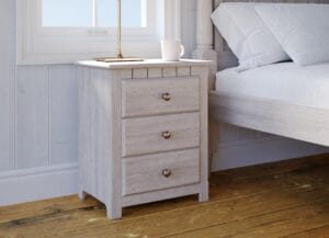 Limed Oak Bedside Cabinet