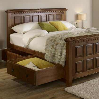 Traditional Solid Wood Bed