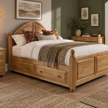 Traditional Solid Oak Bed Frame