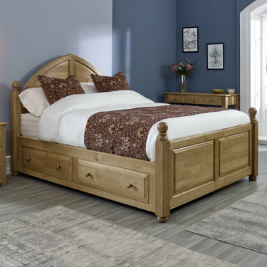 Traditional Wooden Bed Handmade in the UK