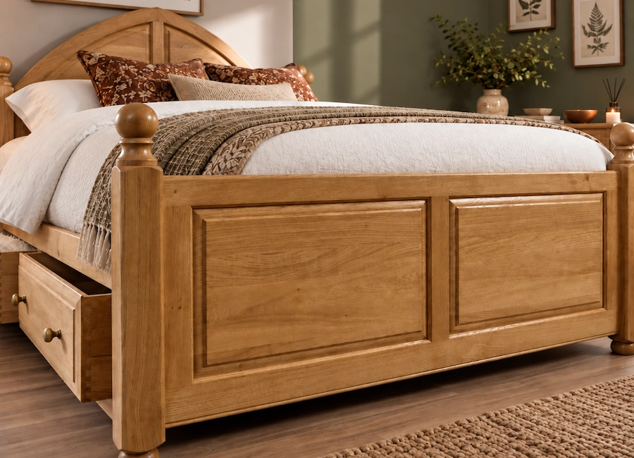 Solid Oak Footboard