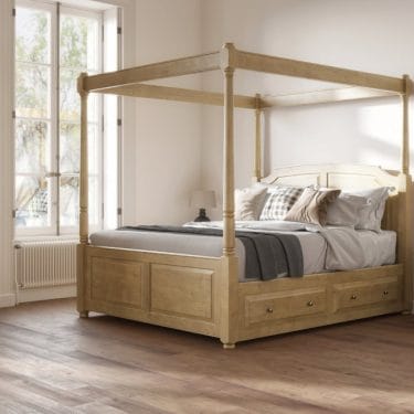 Oak Four Poster Bed Frame