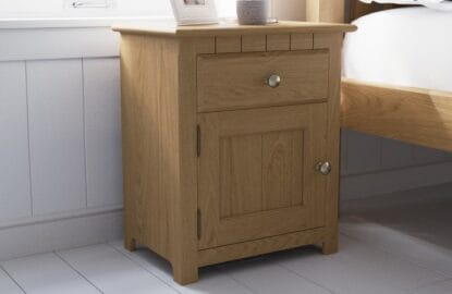 revival shaker bedside cabinet