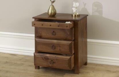 Large Solid Wood Bedside Cabinet