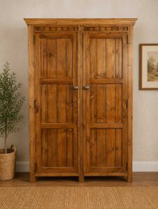 Solid Wood 2 Door Wardrobe