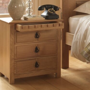 Solid Oak Bedside Cabinet