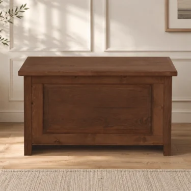 Handcrafted Solid Wood Blanket Box