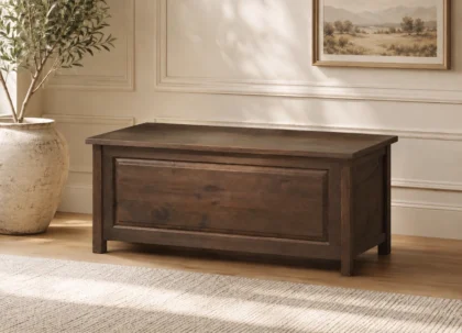 Solid Wood Blanket Box