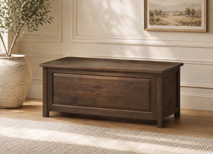 Solid Wood Blanket Box