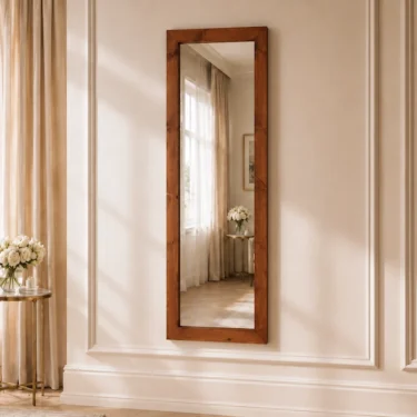 Tall Wooden Wall Mirror