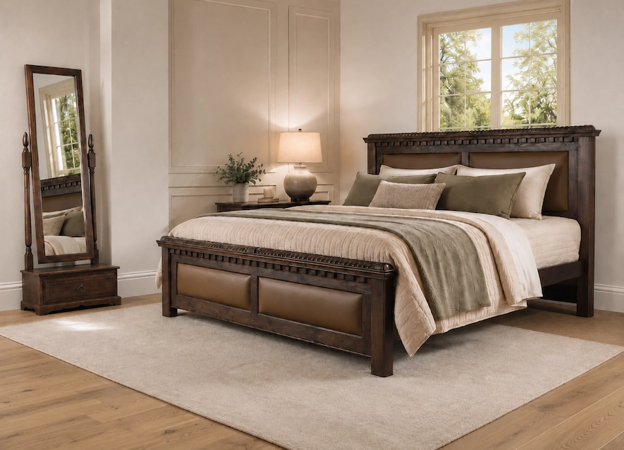 County Cork Bed in Walnut