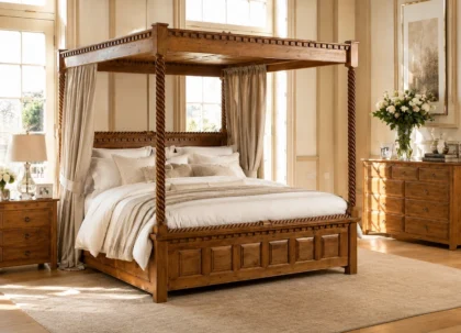 County Kerry Four Poster Bed with Low Footboard