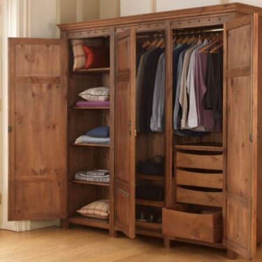 Solid Wood 3 Door Wardrobe