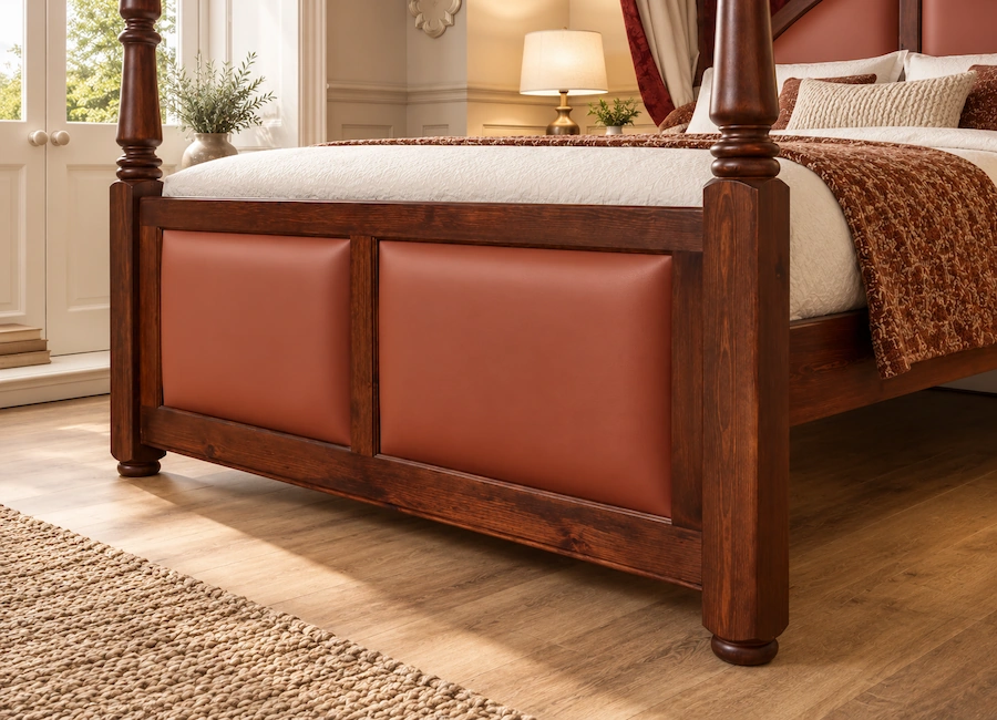 Canterbury Four Poster Bed Footboard Detail