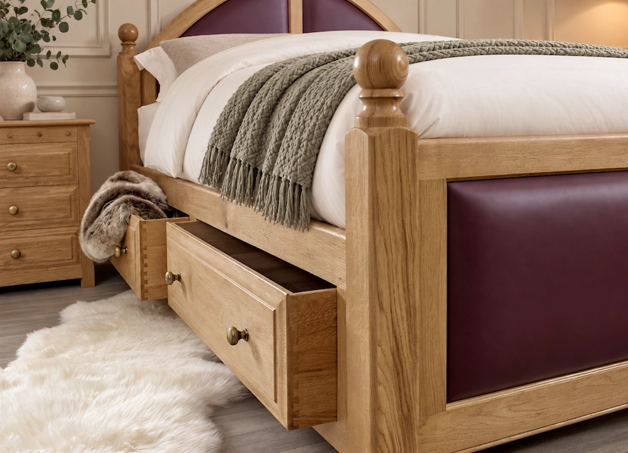 Canterbury Bed with Storage Drawers