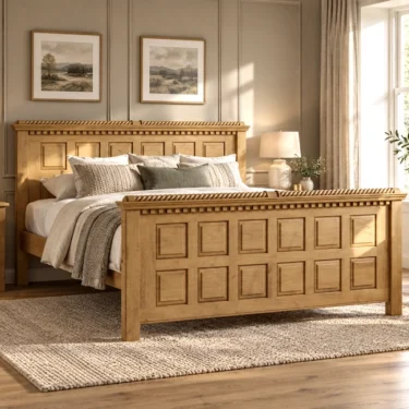 Traditional Solid Oak Bed