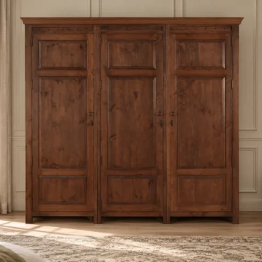 Large Solid Wood 3 Door Wardrobe