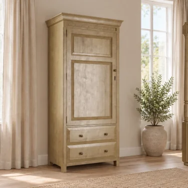 Large Solid Oak Cupboard with 2 Drawers