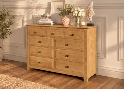 9 Drawer Chest in Solid Oak