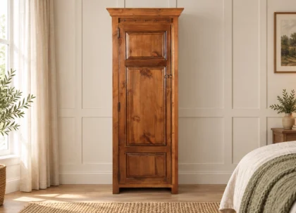Solid Wood 1 Door Wardrobe