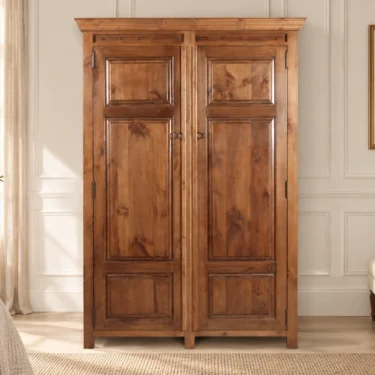 Solid Wood 2 Door Wardrobe